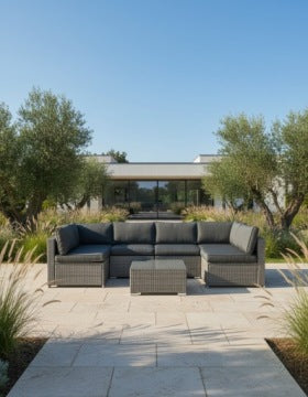 XL2501 Grey Technorattan Garden Corner Set for Terrace