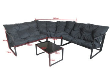 Garden Corner Lounge Furniture Set for Patio and Outdoor Relaxation