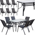 Kindly Black Six-Person Garden Dining Set by Zenjoy