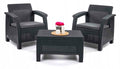 Keter Corfu Weekend Grey Rattan-Style Garden Furniture Set