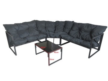 Garden Corner Lounge Furniture Set for Patio and Outdoor Relaxation
