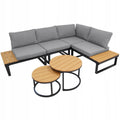Tola Grey Garden Corner Lounge Set for Terrace